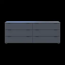 Комод Doros Рон 9 Графит 6 Ящик 160х38х62 (41516176) - миниатюра 9