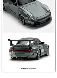 Машинка для дрифта на радіокеруванні Porsche S814 1:24 4WD з LED-ліхтарями (Темно-сірий) - мініатюра 7