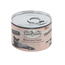 Консерви для котів LandFleisch Adult Cat Pastete Rind mit Pute (яловичина, індичка) 195 г