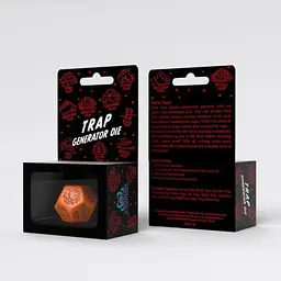 Кубик Q-Workshop Trap Generator Die: Orange&Black (12VTPG02) - мініатюра 3