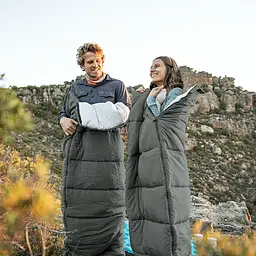 Спальник Naturehike F150 (NH22MSD05) +13°C - правий - 190см - графіт - мініатюра 3