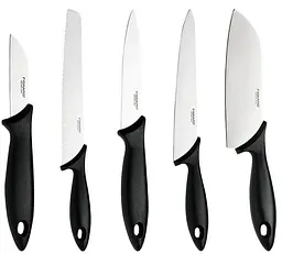 Набір ножів у дерев'яному блоці Fiskars Essential (1023782) - мініатюра 2