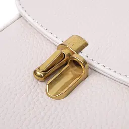 Шкіряна сумка вертикального формату з клапаном Vintage 22309 біла - мініатюра 6