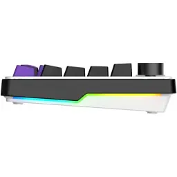 Клавіатура Hator Hellyberry HK75, White/Violet, USB, механічна (перемикачі Hellyberry Linear), формат 75% (82 кнопки), RGB підсвічування з індивідуальним налаштуванням кожної кнопки, UA/EN - мініатюра 6