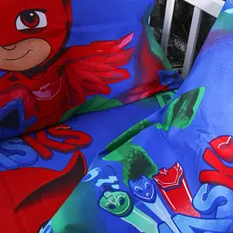 Комплект постільної білизни MirSon Бязь Kids Time 17-0685 Heroes in Masks 143 x 210 см синьо-червоний (2200010230666) - мініатюра 3
