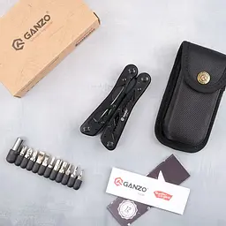 Мультитул Ganzo Multi Tool (G202B), Чорний - мініатюра 18