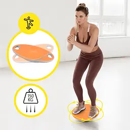 Балансувальна платформа Cornix кругла, пластикова Orange/Grey XR-0444 - мініатюра 6