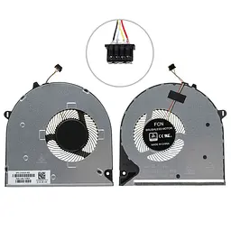 Вентилятор для ноутбука HP 15-DW 15-DU 15S-DU 4pin (L52034-001) (Кулер)