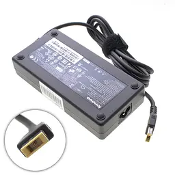 Блок живлення для ноутбука Lenovo 20V, 8.5A, 170W, USB+pin (Square 5 Pin DC Plug), чорний (без кабеля!)