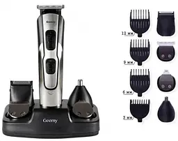 Жіночий тример для обличчя Geemy GM-592, білий, з LED підсвіткою, 6 лез із японської сталі - мініатюра 6