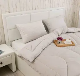 Подушка двокамерна Руно Soft Pearl з різним ступенем жорсткості 50х70 бежева (310.55_Soft Pearl) - мініатюра 5