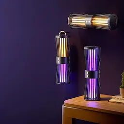 Безшумна лампа-пастка для комарів, нічник, зарядка через USB, LY-936 - мініатюра 2