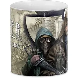 Кухоль GeekLand Сталкер S.t.a.l.k.e.r. Clear Sky Чисте небо ST.02.04 330 мл білий - мініатюра 2