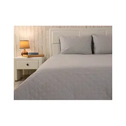 Покривало Руно двостороннє декоративне Velour Dark Grey ромб 150х220 см (360.55_Dark Grey ромб) - мініатюра 9