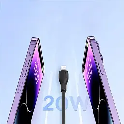 Кабель Baseus Pudding Series Fast Charging Cable Type-C to Lightning 20W 1.2m P10355701111-00 Black - мініатюра 4