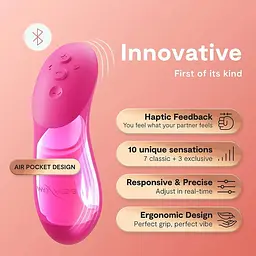Вібратор We-Vibe Chorus Pro Electric Pink для пар зі смарт-управлінням - мініатюра 10