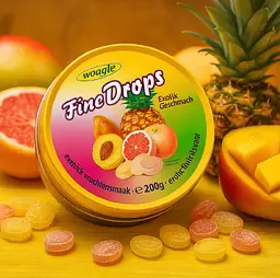 Льодяники Woogie Fine Drops Exotik Geschmack 200г - мініатюра 3