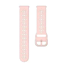 Ремінець Flower для Xiaomi Amazfit Bip Bip Lite Bip U Bip 1S Bip 3 - рожевий ширина кріплення 20мм силікон Watchbands (W32-3WB13160120) - мініатюра 3