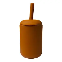 Поїльник-непроливайка oldbro 175 мл із трубочкою Orange
