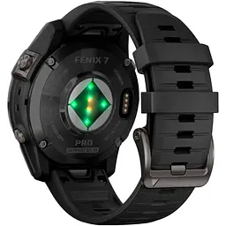 Смарт-годинник Garmin Fenix 7 Pro Sapphire Solar Edition Carbon Gray DLC Titanium with Black Band [010-02777-10] [86523] - мініатюра 8