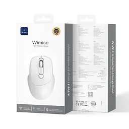 Маніпулятор міша бездротова WIWU 2.4G Wireless Mouse WM113 Білий - мініатюра 2