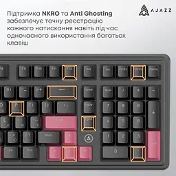 Клавіатура Ajazz AK980 Red Switch USB UA Black (AK980-R-BR) - мініатюра 11