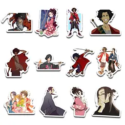 Стікерпак GeekLand Samurai Champloo 45 штук (SP SH 01) - мініатюра 3