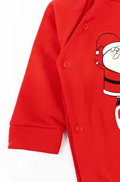 Чоловічок натільний з принтом на різдвяну тематику із Сантою - мініатюра 3