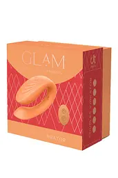 Вібратор Dreamtoys Glam Couples Vibrator 8.5 см помаранчевий - мініатюра 5