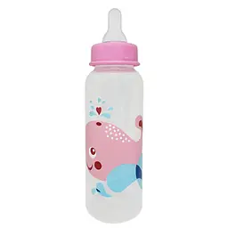 Пляшечка для годування "Кит" MGZ-0206 (Pink) 250 мл - мініатюра 2