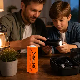 Акумулятор 26650 / Батарея літієво-іонова x-balog 26650 8800 mah 1 шт - мініатюра 4
