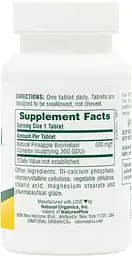 Натуральная добавка Natures Plus Bromelain 500 mg, 60 таблеток - мініатюра 2