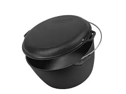 Казан чавунний азійський Brizoll з кришкою-сковородою 10 л (KT10-2) - мініатюра 4