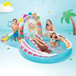 Дитячий ігровий надувний центр Солодощі Intex 295 * 191 * 130 см - мініатюра 2