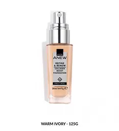Тональний крем для обличчя Avon Anew з протінолом «Досконалість та оновлення» 125G Тепла слонова кістка, 30 мл (158511658)