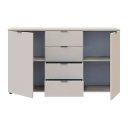 Комод Doros Рон 5 2 фасади 4 шухляди Кашемір 140х38х81 (41516047) - мініатюра 7