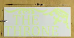 Наклейка люмінесцентна "The throne" - 20*9 см (поглинає світло і світиться в темряві) - мініатюра 2