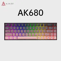 Клавіатура AJAZZ AK680 Pink Black | Brown Switch, HOT-SWAP - мініатюра 2