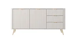Комод Perfect Home Ланте / Lante 2-дверний з 3 шухлядами і золотими ніжками 2D3S/163 Беж (PFH-091180) - мініатюра 5