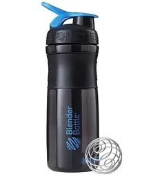 Шейкер спортивний BlenderBottle SportMixer Flip 28oz/820 мл Black/Cyan (SM 28oz Black/Cyan) - мініатюра 1