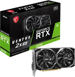 Відеокарта GeForce RTX 3050 8GB MSI Ventus 2X Xs OC (RTX 3050 VENTUS 2X XS 8G OC)