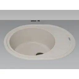Кухонна мийка Adamant OVUM avena 615x495x200 мм, з крилом 61,5 см - мініатюра 2