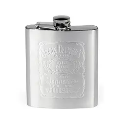 Металева фляга для алкоголю Jack Daniel's Джек Деніелс 0.2 л подарункова фляжка для віскі або коньяку - мініатюра 9
