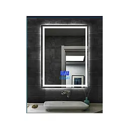 Дзеркало Dusel DE-M0061S1 Black 65x80 см, Чорний - мініатюра 3