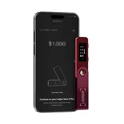 Криптогаманець Ledger Nano S Plus Crimson Magenta, апаратний криптовалютний гаманець з холодним зберіганням, USB-підключенням, мультивалютною підтримкою, безпекою CC EAL6+, формат флешки - мініатюра 7