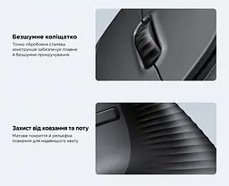 Бездротова вертикальна миша UGREEN M571P 2,4 ГГц з USB-A приймачем 4 рівні чутливості до 4000 DPI потребує окремого придбання батарейки AA з перемикачем Windows/macOS з бічними кнопками навігації дальність до 10 м без перешкод без встановлення драйверів з автоматичним режимом сну з індикацією низького заряду темно-сіра з чорним (65042) - мініатюра 10