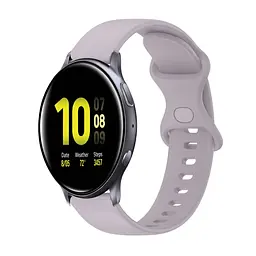 Ремінець силіконовий для смарт-годинника BeWatch Amazfit універсальний 20 мм Лавандовий (101N3S08.2) - мініатюра 6