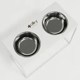 Hollky Base XL40 — миски на підставці для великих собак (2 × 1,8 л, висота 40 см) - мініатюра 7