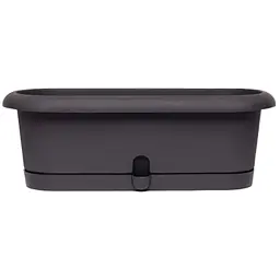 Горщик для кактусів Form-Plastic Лотос-30 2 л антрацит (0180-014)