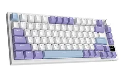 Клавіатура бездротова Ajazz AK820 Pro Flying Fish Switch Пурпуровий RGB With Screen (AK820PRO-FF-PWB) - мініатюра 5